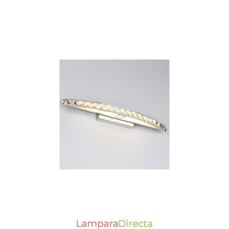 Iluminación de baño de pared de cristal contemporánea