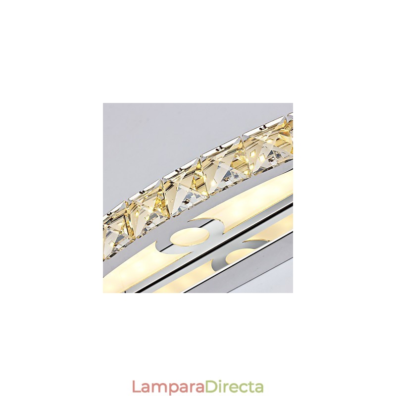 Iluminación de baño de pared de cristal contemporánea