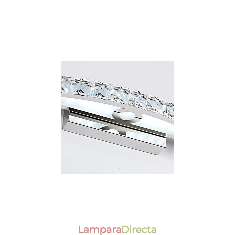 Iluminación de baño de pared de cristal contemporánea