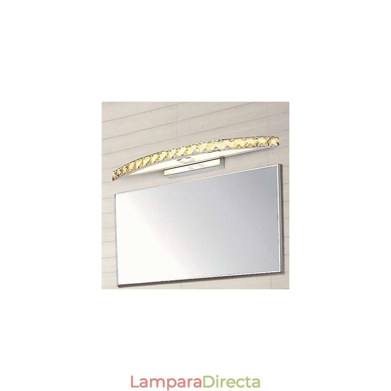 Iluminación de baño de pared de cristal contemporánea