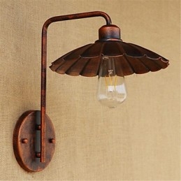 Lámpara de hierro sencilla para dormitorio, mesita de noche, hotel, moderna, popular, creativa, retro y moderna.