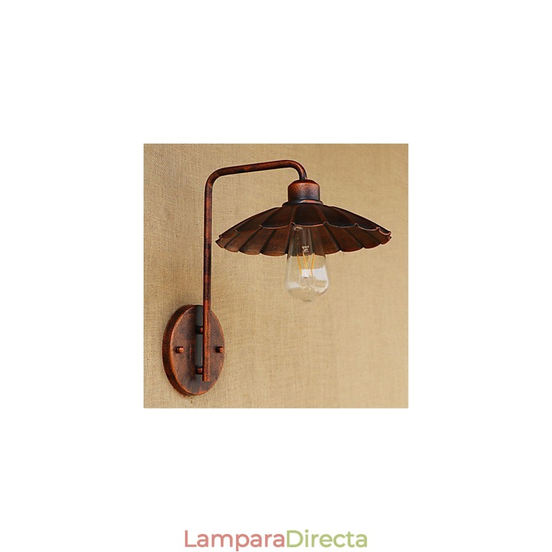 Lámpara de hierro sencilla para dormitorio, mesita de noche, hotel, moderna, popular, creativa, retro y moderna.