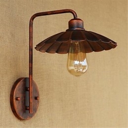 Lámpara de hierro sencilla para dormitorio, mesita de noche, hotel, moderna, popular, creativa, retro y moderna.