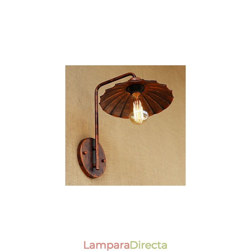 Lámpara de hierro sencilla para dormitorio, mesita de noche, hotel, moderna, popular, creativa, retro y moderna.
