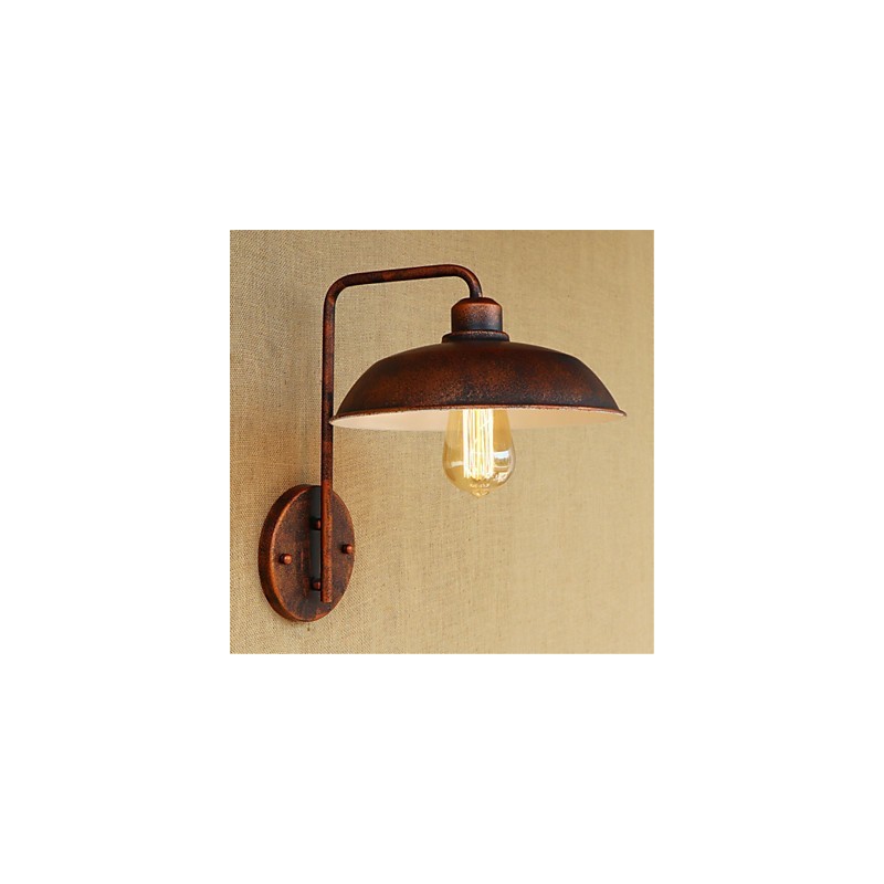 Lámpara de hierro sencilla para dormitorio, mesita de noche, hotel, moderna, popular, retro y creativa.