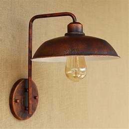 Lámpara de hierro sencilla para dormitorio, mesita de noche, hotel, moderna, popular, retro y creativa.