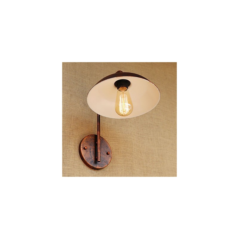 Lámpara de hierro sencilla para dormitorio, mesita de noche, hotel, moderna, popular, retro y creativa.