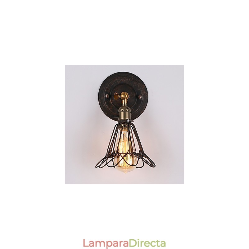 Apliques de pared de metal estilo industrial retro para restaurantes y cafeterías.