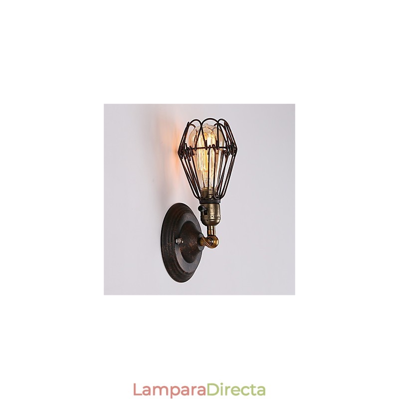 Apliques de pared de metal estilo industrial retro para restaurantes y cafeterías.