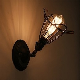 Apliques de pared de metal estilo industrial retro para restaurantes y cafeterías.