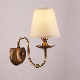Apliques de pared con luz descendente, tradicionales, clásicos, galvanizados, con protección ocular.