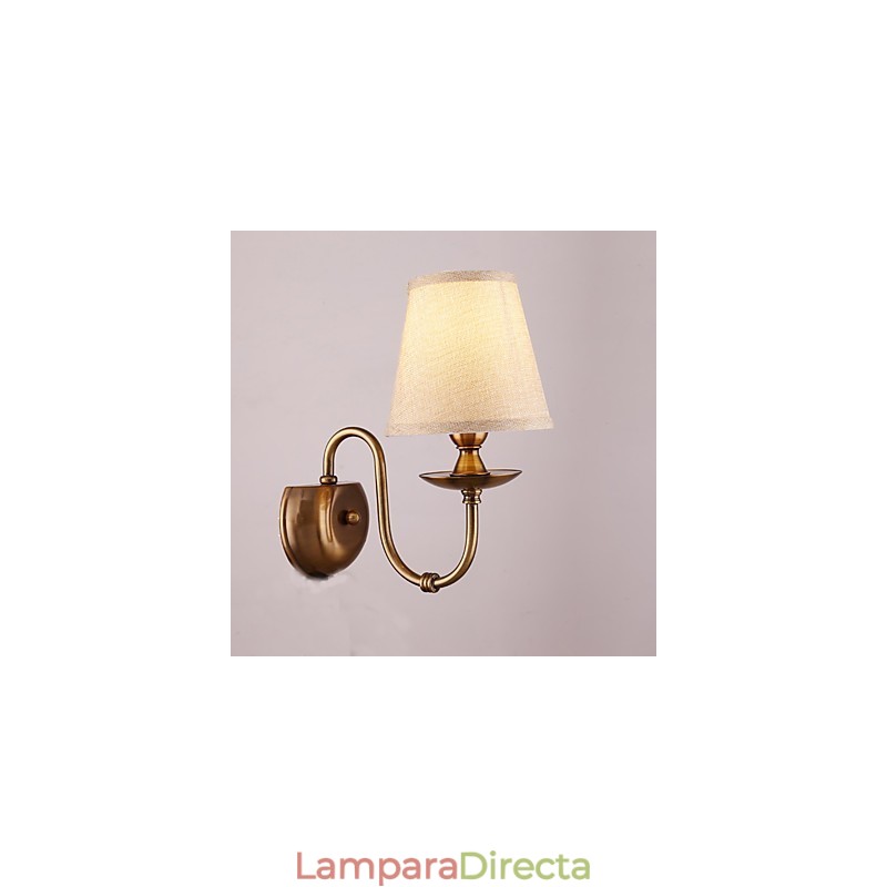 Apliques de pared con luz descendente, tradicionales, clásicos, galvanizados, con protección ocular.