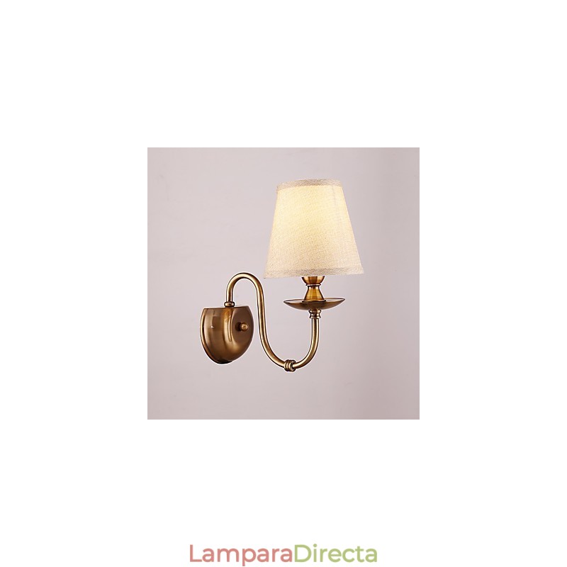Apliques de pared con luz descendente, tradicionales, clásicos, galvanizados, con protección ocular.