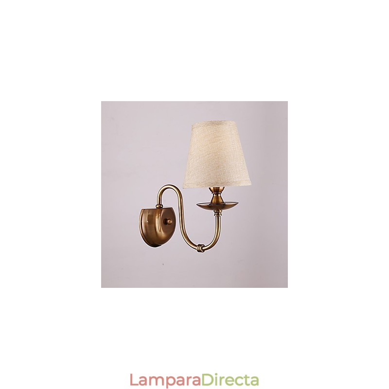 Apliques de pared con luz descendente, tradicionales, clásicos, galvanizados, con protección ocular.