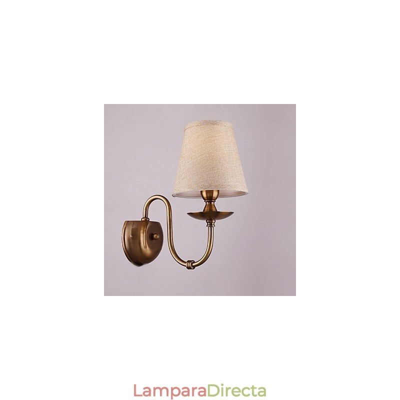 Apliques de pared con luz descendente, tradicionales, clásicos, galvanizados, con protección ocular.