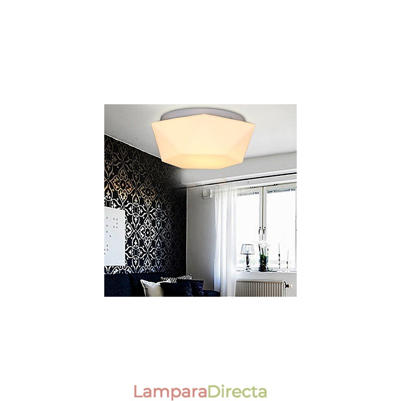 Luz de cúpula de cristal de diamante blanco creativo que absorbe