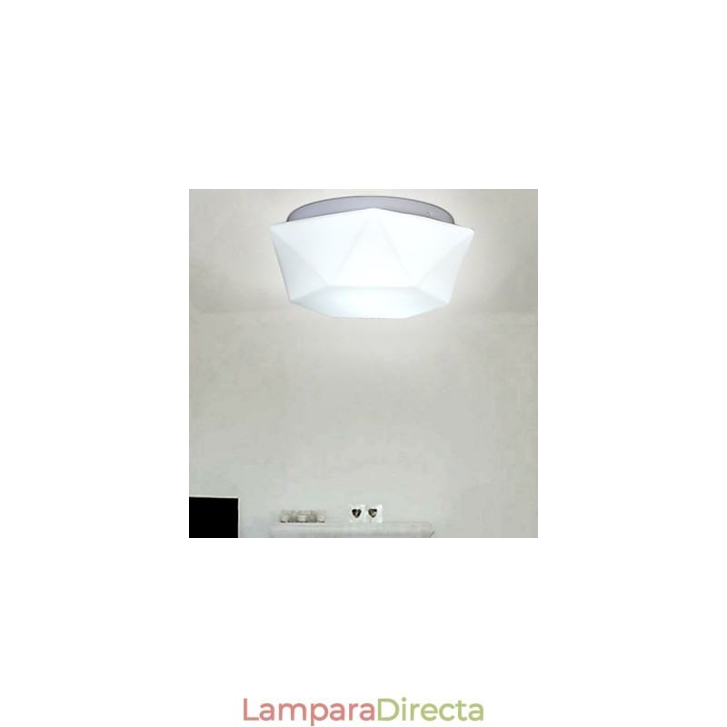 Luz de cúpula de cristal de diamante blanco creativo que absorbe