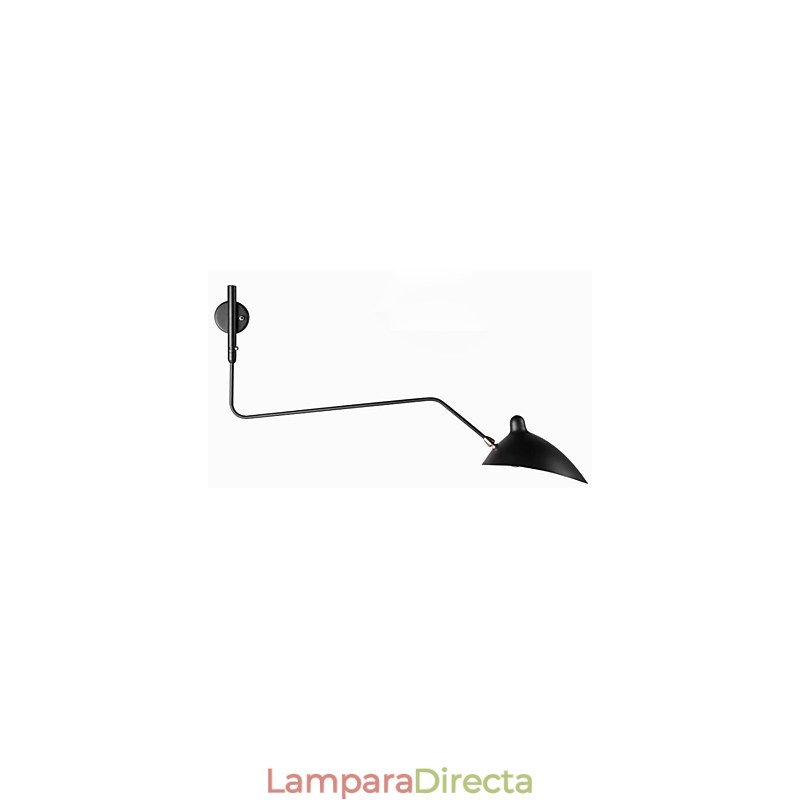 Lámpara de pared con luz ambiental de brazo oscilante, moderna y contemporánea.