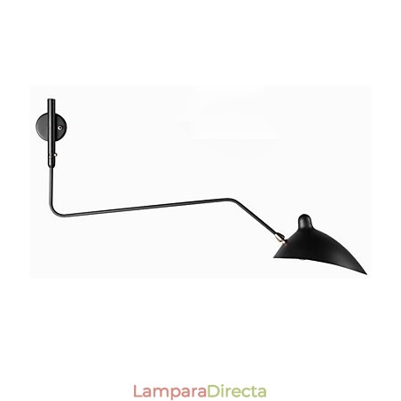 Lámpara de pared con luz ambiental de brazo oscilante, moderna y contemporánea. Lámpara de pared con luz ambiental de brazo oscilante, moderna y contemporánea.