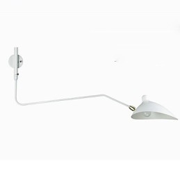 Lámpara de pared con luz ambiental de brazo oscilante, moderna y contemporánea.