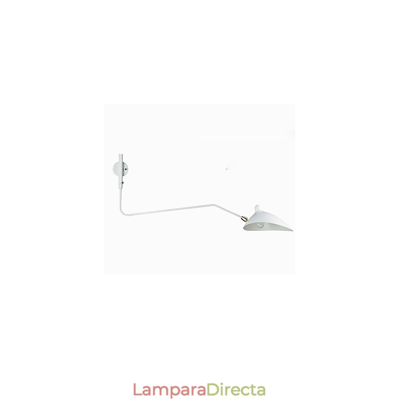 Lámpara de pared con luz ambiental de brazo oscilante, moderna y contemporánea.
