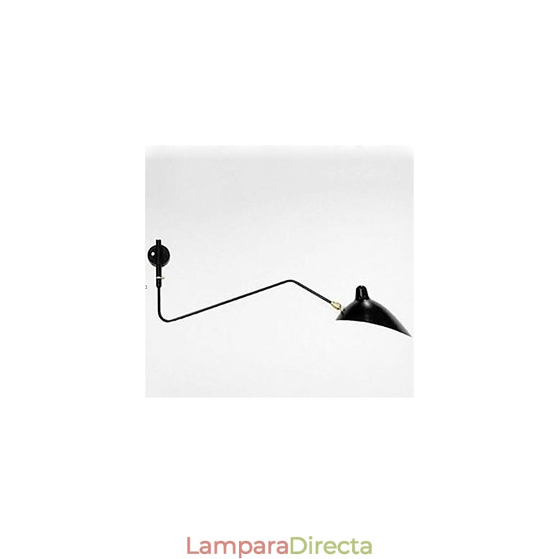 Lámpara de pared con luz ambiental de brazo oscilante, moderna y contemporánea.
