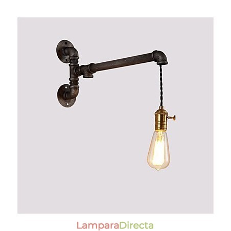 Lámparas de pared de tubo industriales vintage con interruptor, luces creativas para restaurante, cafetería, bar, decoración, iluminación con 1 luz, acabado pintado. Lámparas de pared de tubo industriales vintage con interruptor, luces creativas para restaurante, cafetería, bar, decoración, iluminación con 1 luz, acabado pintado.