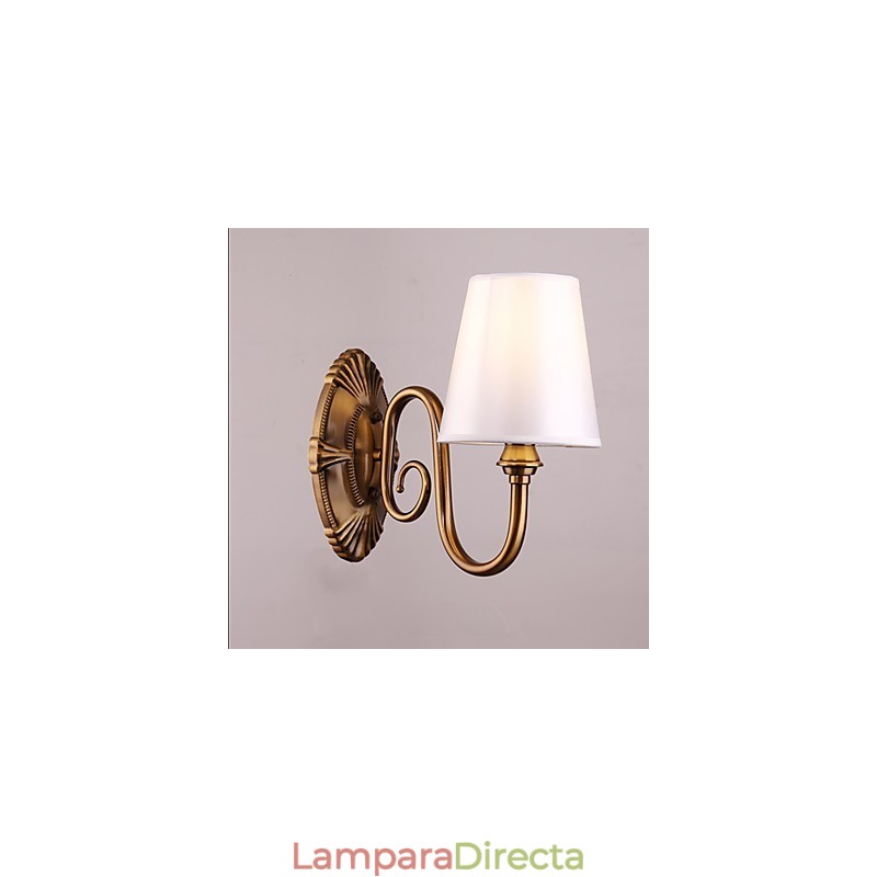 Apliques de pared con luz descendente, tradicionales, clásicos, galvanizados, con protección ocular