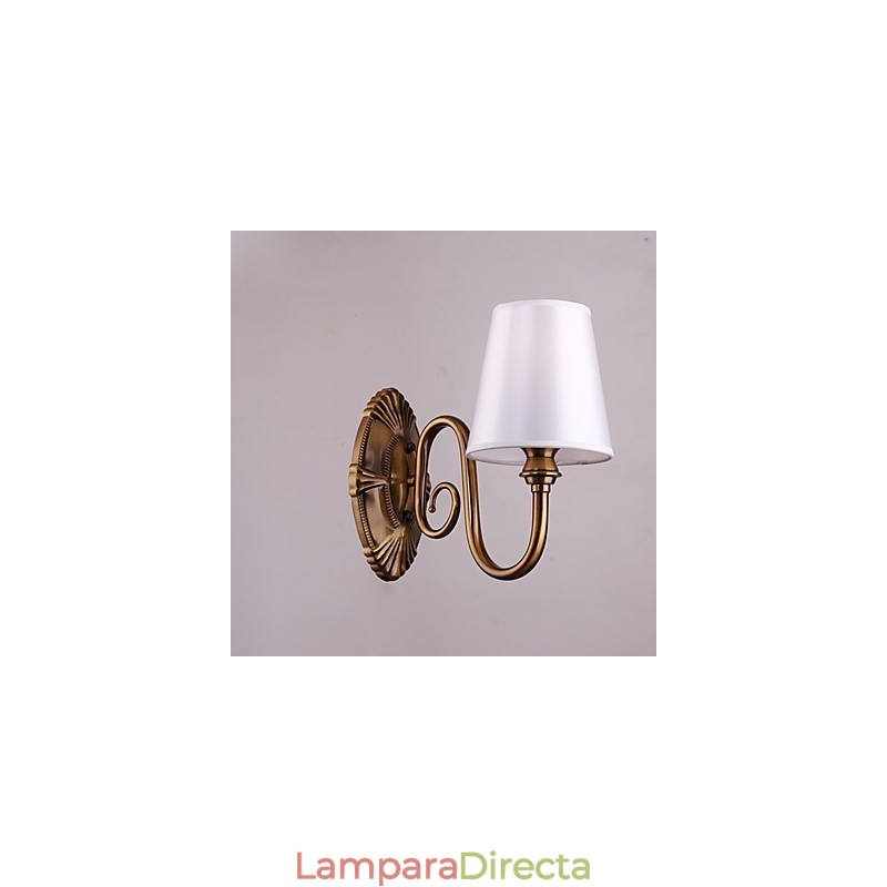 Apliques de pared con luz descendente, tradicionales, clásicos, galvanizados, con protección ocular