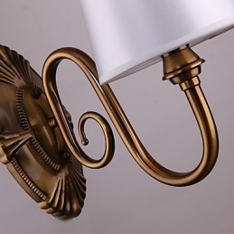 Apliques de pared con luz descendente, tradicionales, clásicos, galvanizados, con protección ocular