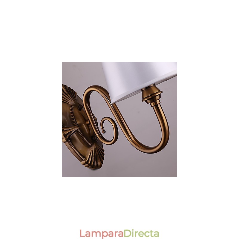 Apliques de pared con luz descendente, tradicionales, clásicos, galvanizados, con protección ocular