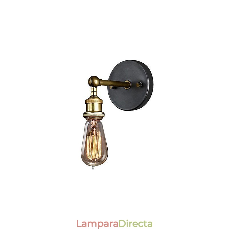 Lámpara de cabeza sencilla de cobre para pasillo, balcón y pared de The American Village