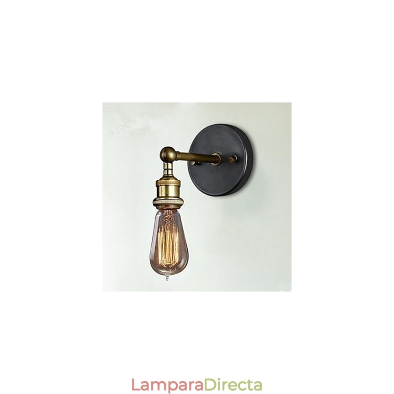 Lámpara de cabeza sencilla de cobre para pasillo, balcón y pared de The American Village