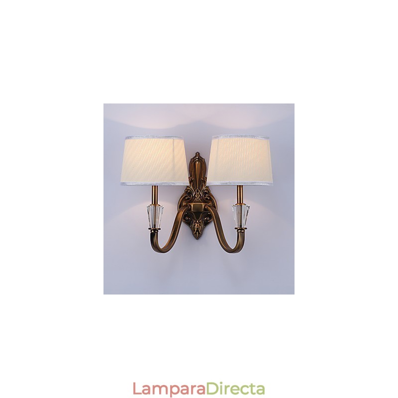 Apliques de pared con luz descendente, tradicionales, clásicos, galvanizados, con protección ocular
