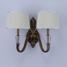 Apliques de pared con luz descendente, tradicionales, clásicos, galvanizados, con protección ocular