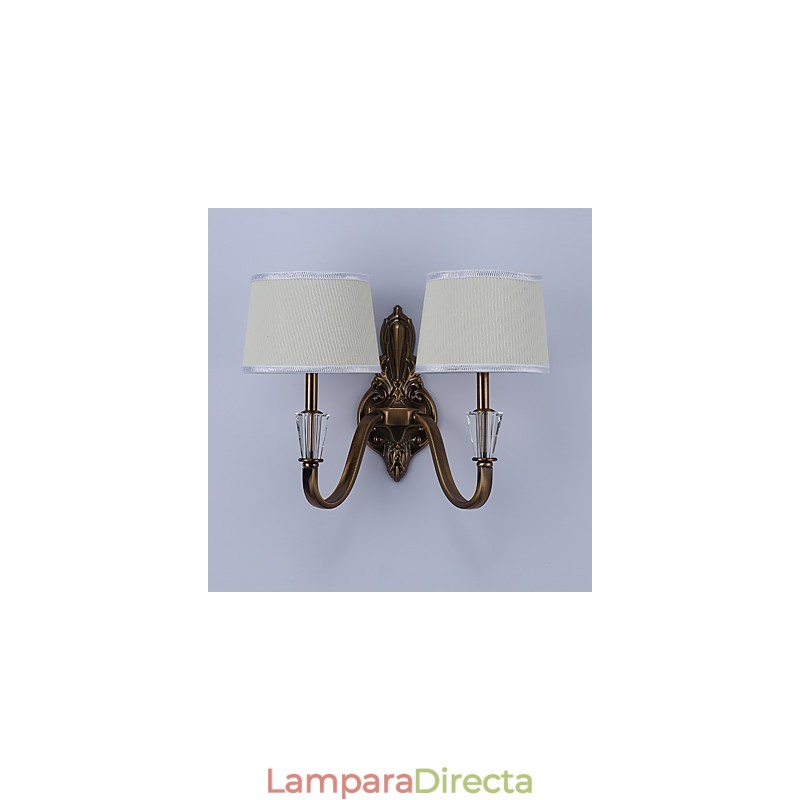Apliques de pared con luz descendente, tradicionales, clásicos, galvanizados, con protección ocular