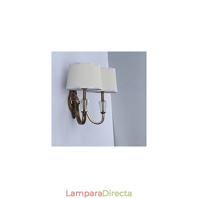 Apliques de pared con luz descendente, tradicionales, clásicos, galvanizados, con protección ocular