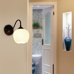 Apliques de pared con luz descendente para protección ocular con pintura contemporánea moderna