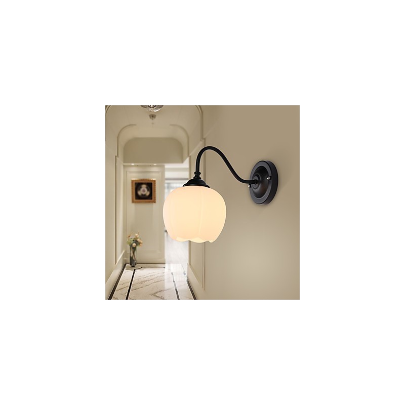 Apliques de pared con luz descendente para protección ocular con pintura contemporánea moderna