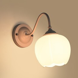 Apliques de pared con luz descendente para protección ocular con pintura contemporánea moderna
