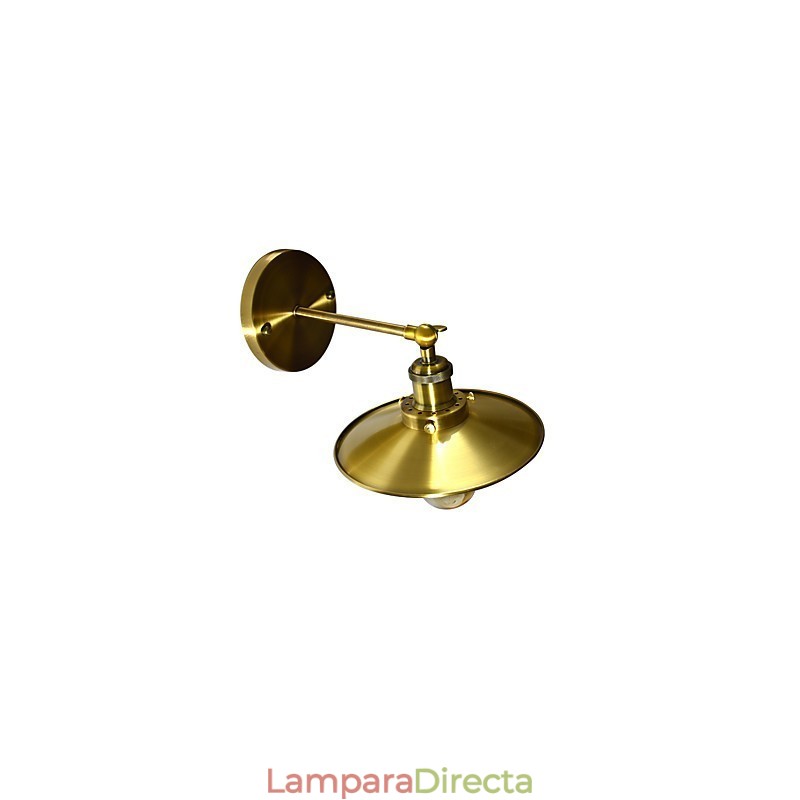 Aplique de pared rústico de latón clásico tradicional para iluminación empotrada.