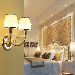 Apliques de pared con luz ambiental, modernos y contemporáneos, con acabado galvanizado, para protección ocular.
