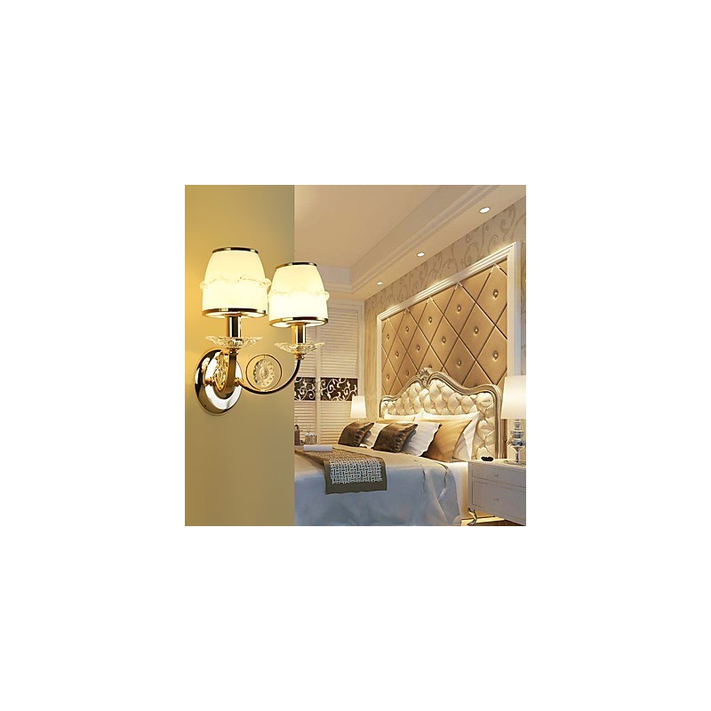 Apliques de pared con luz ambiental, modernos y contemporáneos, con acabado galvanizado, para protección ocular.