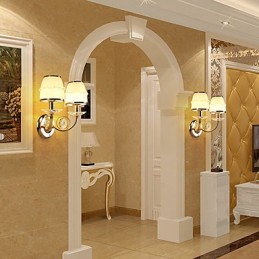Apliques de pared con luz ambiental, modernos y contemporáneos, con acabado galvanizado, para protección ocular.