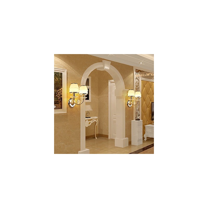 Apliques de pared con luz ambiental, modernos y contemporáneos, con acabado galvanizado, para protección ocular.