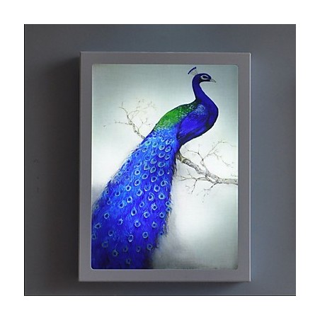 Pintura contemporánea moderna integrada para apliques de pared con luz ambiental. Pintura contemporánea moderna integrada para apliques de pared con luz ambiental.