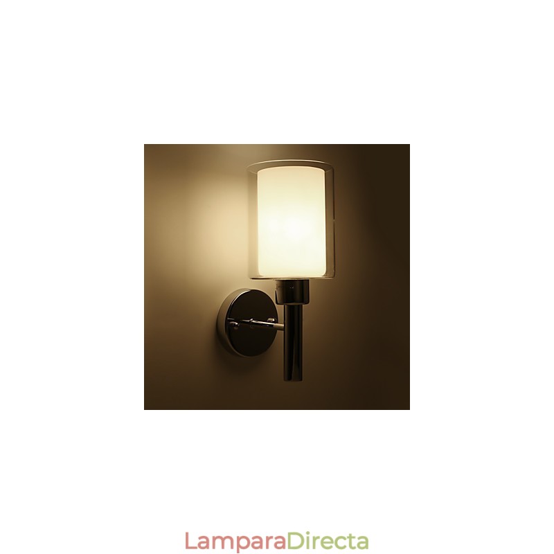 Apliques de pared con luz ambiental y protección ocular con pintura contemporánea moderna
