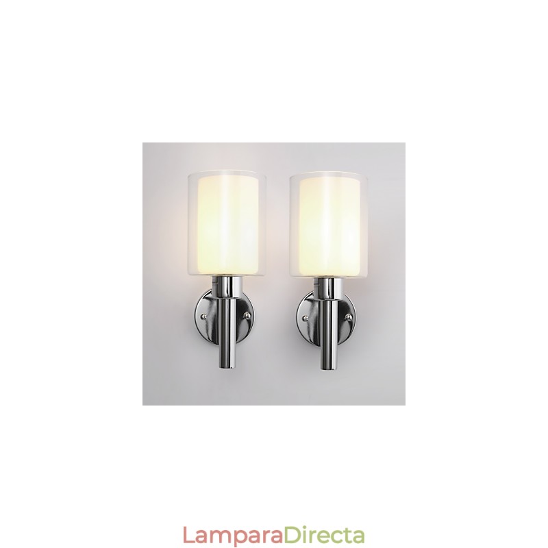 Apliques de pared con luz ambiental y protección ocular con pintura contemporánea moderna