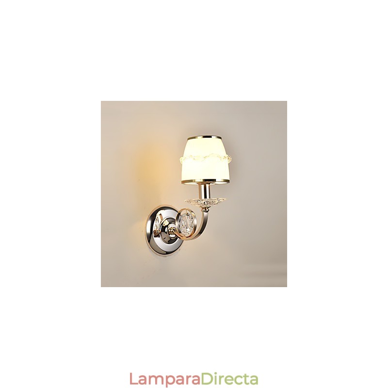 Apliques de pared con luz ambiental, modernos y contemporáneos, con acabado galvanizado, para protección ocular.