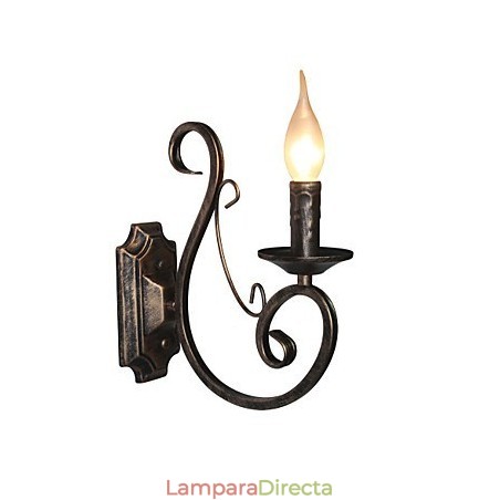 Mini lámpara de pared retro para pasillo, de metal, con forma de vela. Mini lámpara de pared retro para pasillo, de metal, con forma de vela.